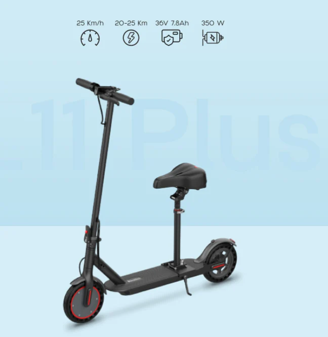 L11 Plus Electric Scooter 36V 7.8Ah 350W - Image 2