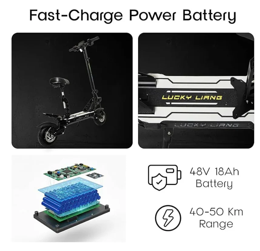 L2 Pro Electric Scooter with Seat for Adults β48V18AH 1500W Power - Image 3