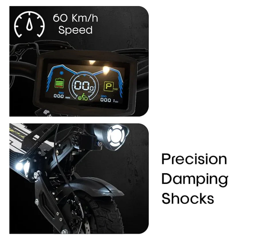 L2 Pro Electric Scooter with Seat for Adults β48V18AH 1500W Power - Image 4