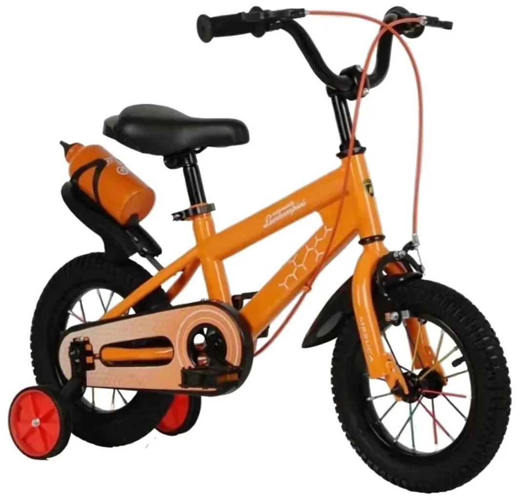 Lamborghini Kids Bicycle 12 Inch Black/Yellow Age 3-7 - Image 2