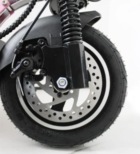LEADERS  E Scooter Pink Stripe with seat - Image 4