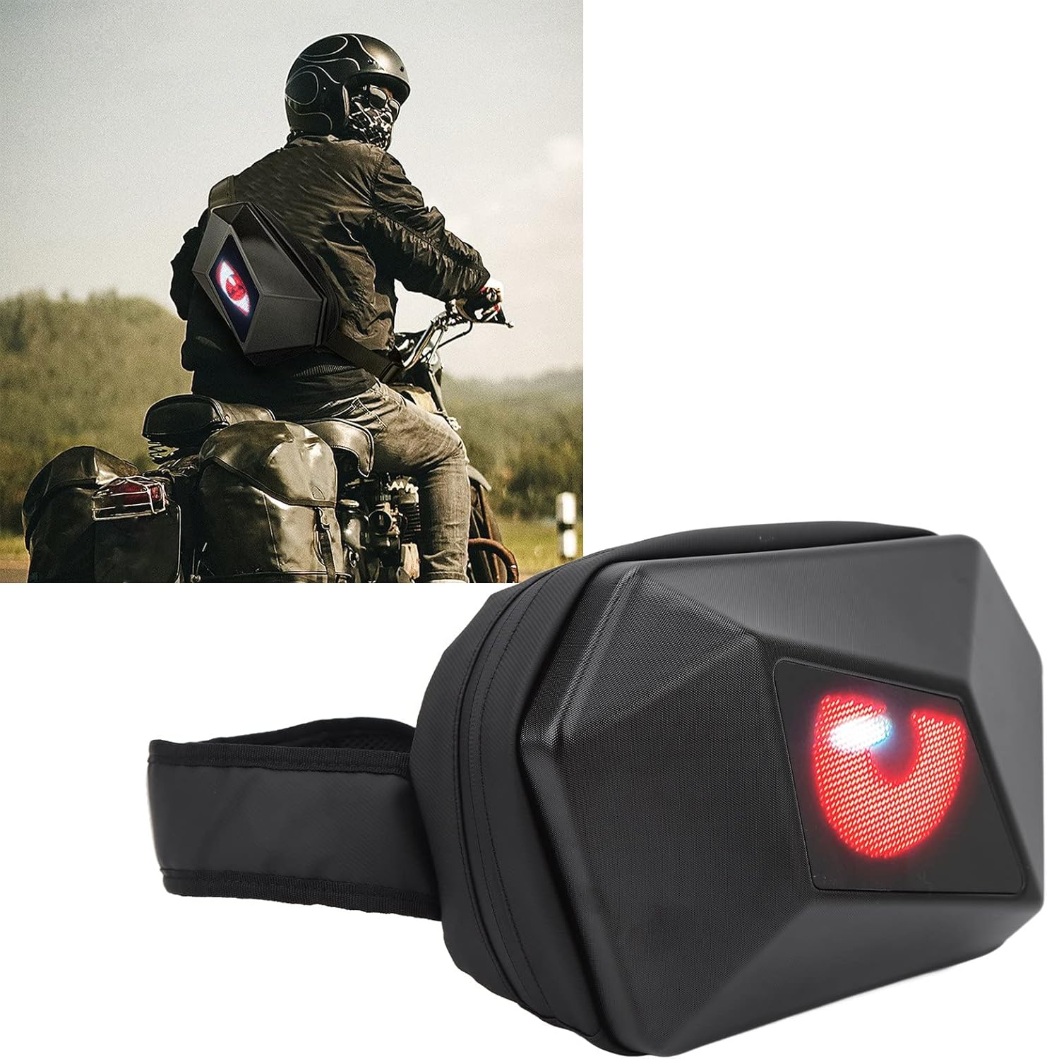LED Display Water Proof Backpack with USB 5V Knight LED Adjustable strap and App - Image 3