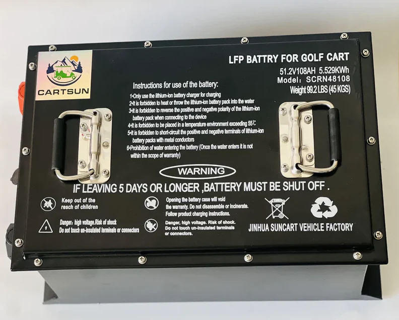 Lithium Battery 48V 105Ah Upgrade For Golf Carts Ev Buggies