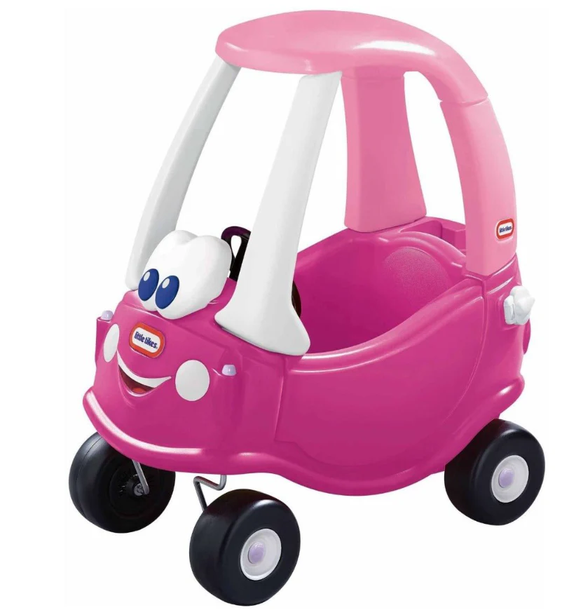 Little Tikes Princess Cozy Coupe Kids Ride-On in Pink & White Age 2-5 years - Image 2