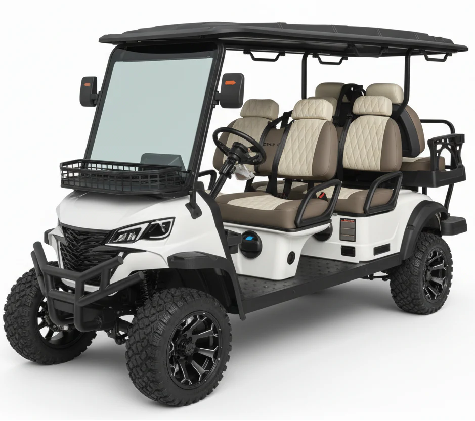 Luxury 6-seater Electric Off-road Golf Cart with Car play Function - Image 2