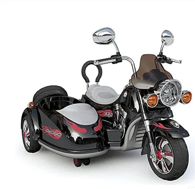 Luxury electric 3-Wheel Ride-On Sidecar Bike Age 4-7 - Image 2