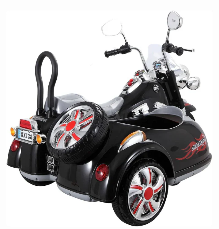 Luxury electric 3-Wheel Ride-On Sidecar Bike Age 4-7 - Image 3
