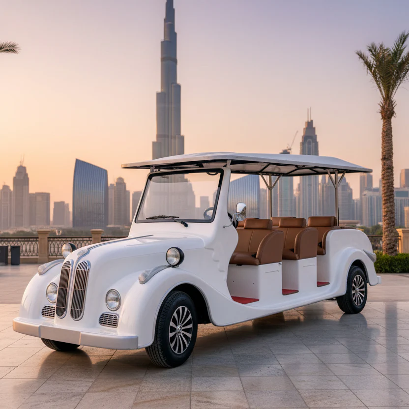 Luxury Electric Classic Golf Cart Vintage Tour Vehicle - 08 Seater - Image 3