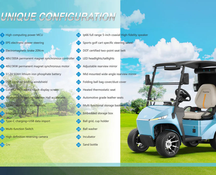 Luxury Electric Golf Cart 01 seater - Image 13