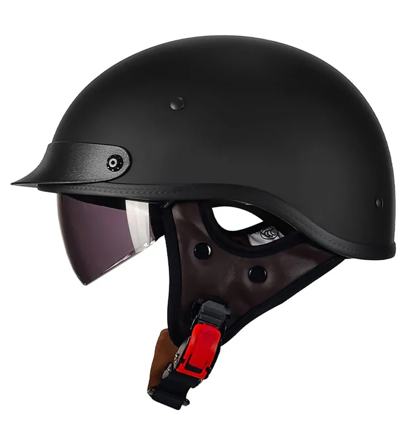 LV COOL Open Face Cap Motorcycle Helmet for Cycling, Motocross