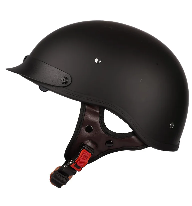 LV COOL Open Face Cap Motorcycle Helmet for Cycling, Motocross - Image 2