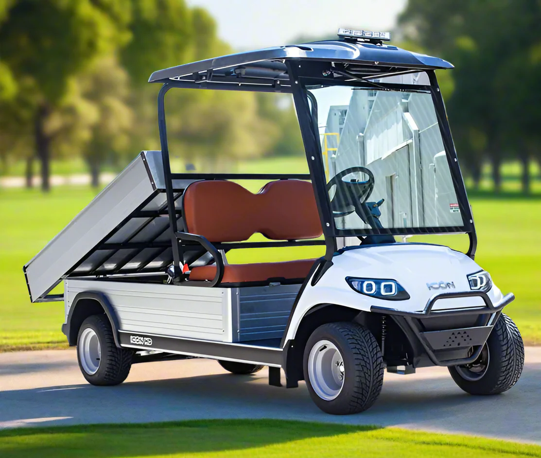 LVT Electric Utility Golf Cart – 2-Seater with Long Cargo Box - Image 2