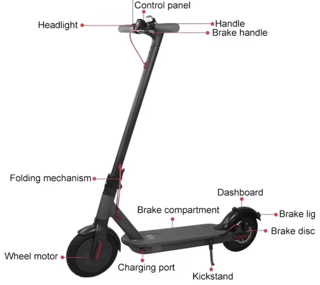 m365 single Electric Scooter 36v 6Ah 350W | app| bell | water resistant - Image 11