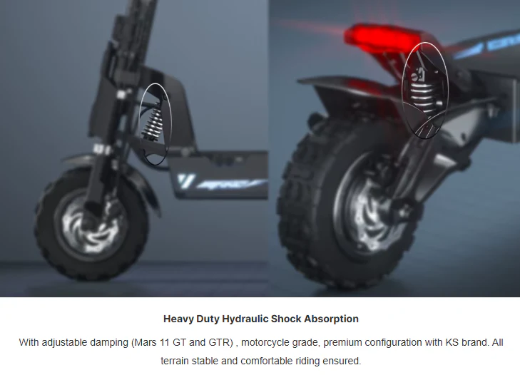 Mars 11 GTR Electric Scooter 72V 45Ah 2000W Dual Motor NFC - Image 5