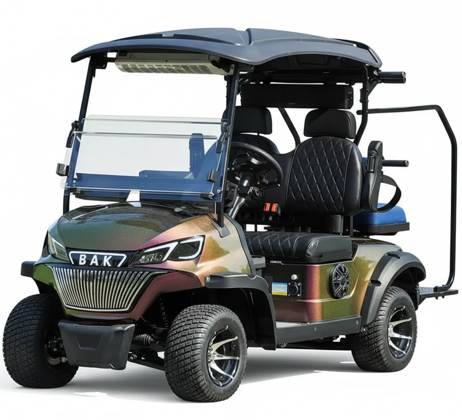 Premium Electric 2 Seater Luxury Golf Cart With Cooler for Golf Course