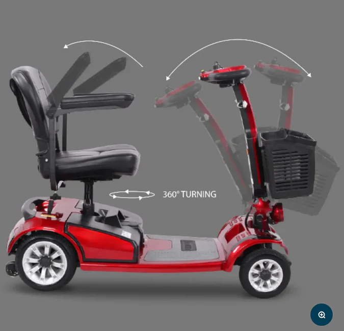Mobility Electric Scooter S01 with 360 Rotation Seat Removable Batery - Image 11