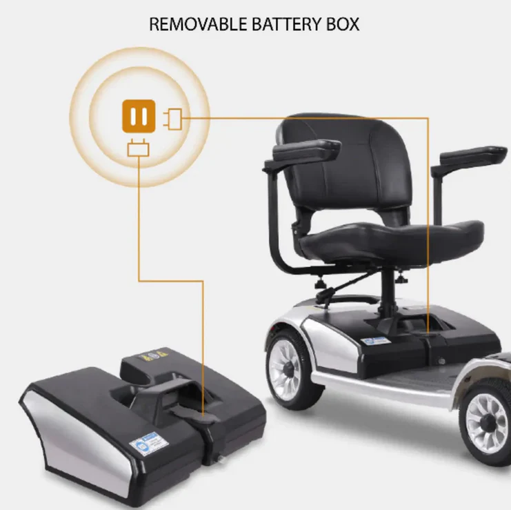 Mobility Electric Scooter S01 with 360 Rotation Seat Removable Batery - Image 6
