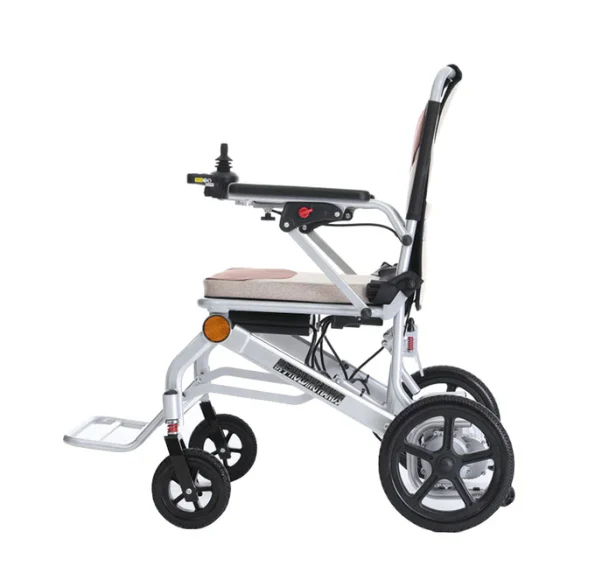 MOFICNO Electric Super Lightweight (16kgs) Foldable Portable Transit Travel Wheelchair - Image 3