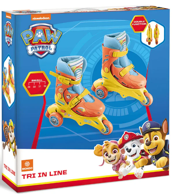 MONDO Roller Tri Inline Skates - Pawpatrol 3+ Year Kids - Image 5