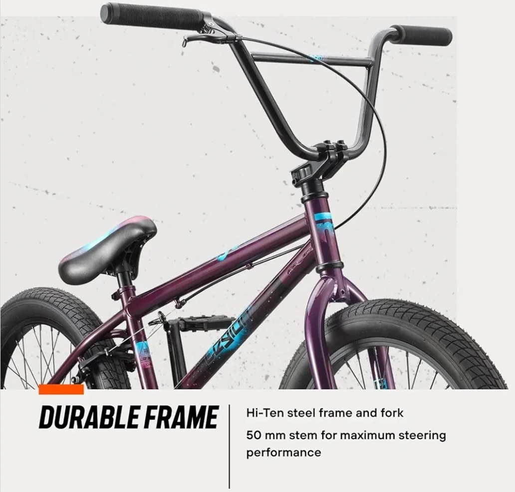 Mongoose 20" Legion L10 Freestyle BMX Bike - Blue - Image 11