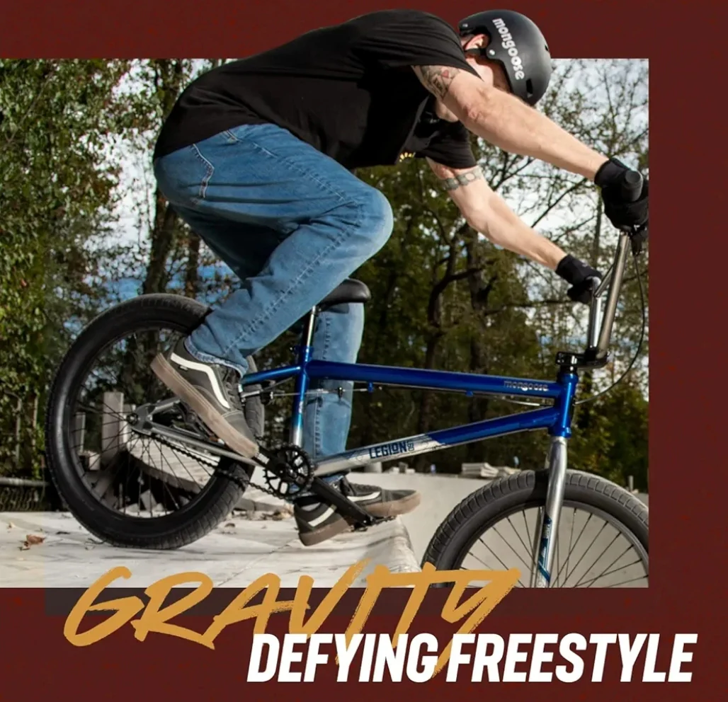 Mongoose 20" Legion L10 Freestyle BMX Bike - Blue - Image 7