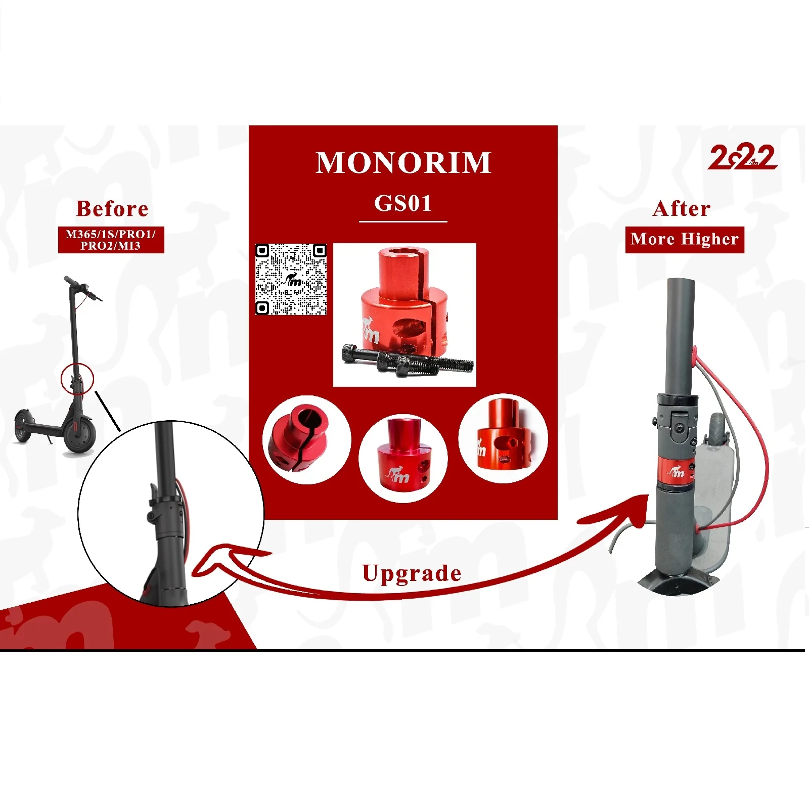 Monorim Genuine X-Lock Extender For Xiaomi Scooters - Image 2