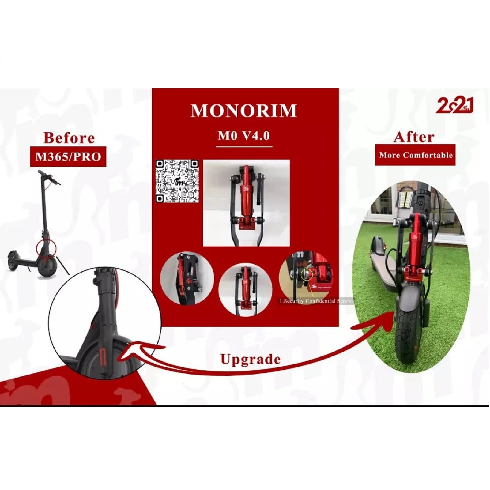 Monorim M0 Suspension Kit v4.0  for XiaoMi m365/Pro/Pro2/1s - Image 6