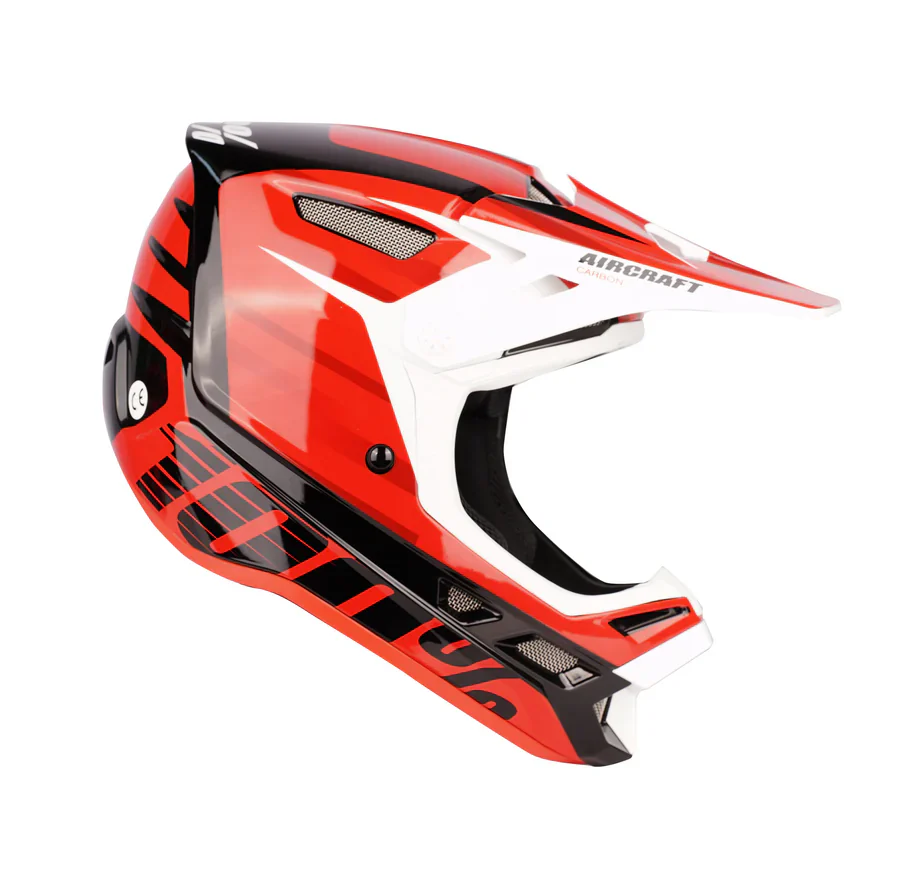 Motocross Helmet Aircraft Carbon- Red - Image 2