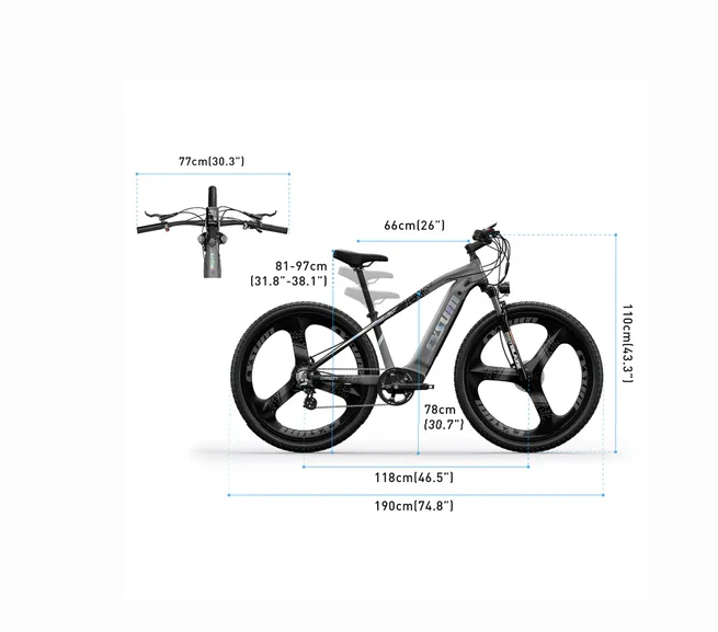 MTB Electric Bike M520 29" With 48V 14Ah LG Battery 500W - Image 10