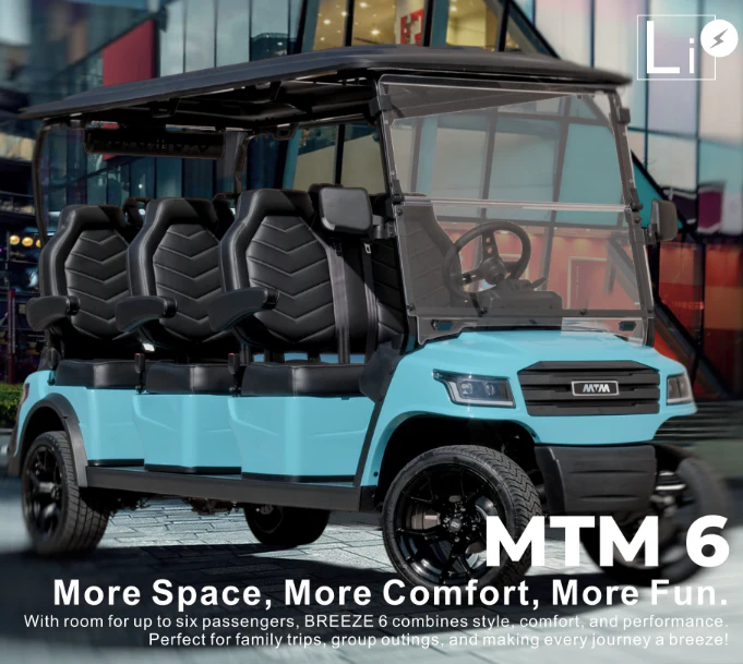 Breeze 6, 6W Luxury Electric Golf Cart - 6 seater - Image 2