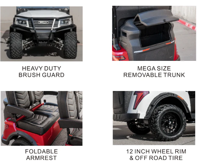 Breeze 6, 6W Luxury Electric Golf Cart - 6 seater - Image 3