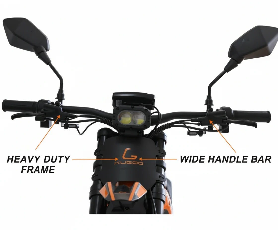 New 2026 Kugoo Wish 04 Electric Bike 60V 36Ah 3700W - Image 4