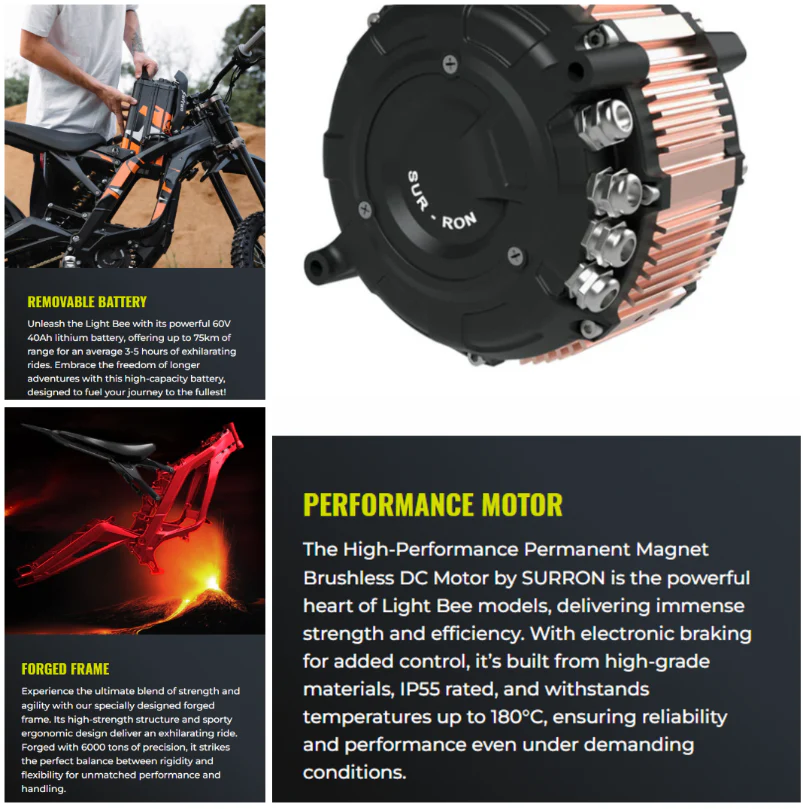 NEW Surron Light Bee X Electric Dirt Bike 2025 Version - Image 13