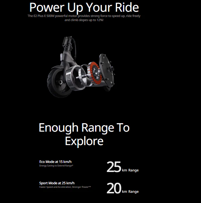 Ninebot E2 Plus Electric Scooter For teens - Image 6
