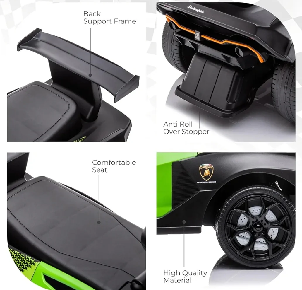 Officially licensed Lamborghini push car kids Age 1-4 - Image 2