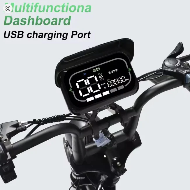 OUXI V8 Fat Tire Electric Bike 48V 15Ah 1000W with Removable Battery moped model 2025 NEW - Image 3