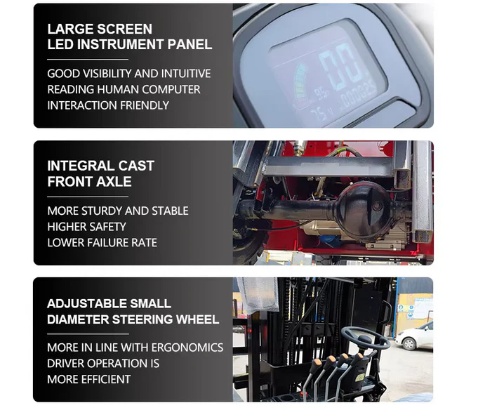 Professional Electric Forklift Stacker – 4.5Ton Narrow Aisle 3-Way Reach Truck (FK-30) Max Lift Height 6000mm - Image 10