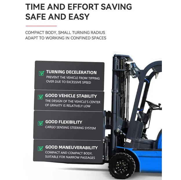 Professional Electric Forklift Stacker – 4.5Ton Narrow Aisle 3-Way Reach Truck (FK-30) Max Lift Height 6000mm - Image 11