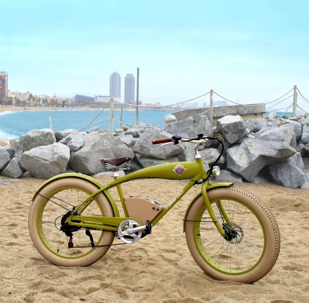 Rayvolt Beachin VINTAGE Electric Bicycle | Luxury city cruze | smart locker - Image 2