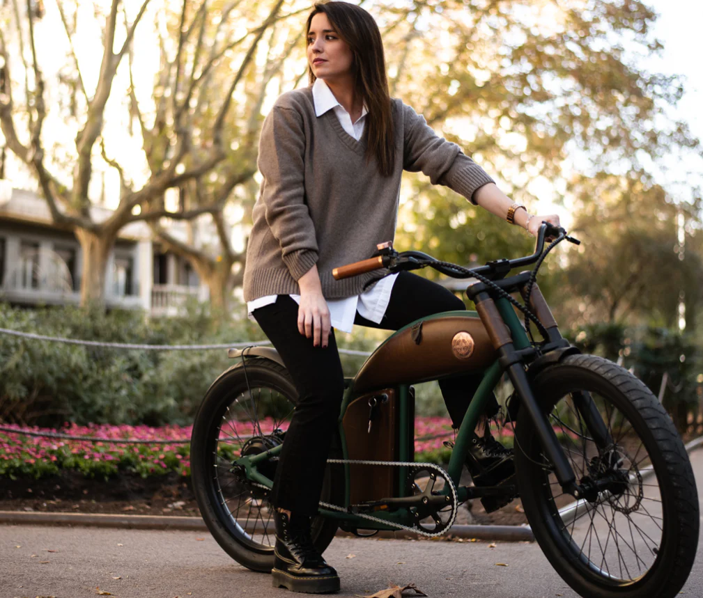 Rayvolt Cruzer M E Bike Vintage Into Modern Luxury Leather Touch - Image 3