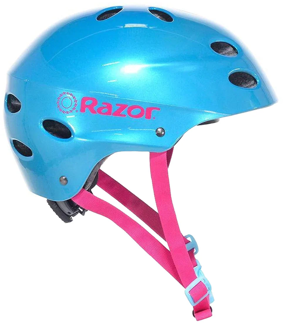 RAZOR CHILD HELMET GLOSS CYAN V-17