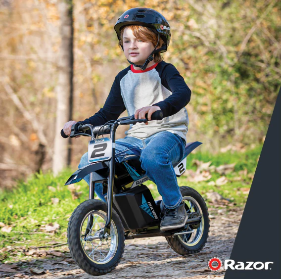 Razor MX125 Dirt Rocket With Decals Electric Bike Age 7+ - Image 4