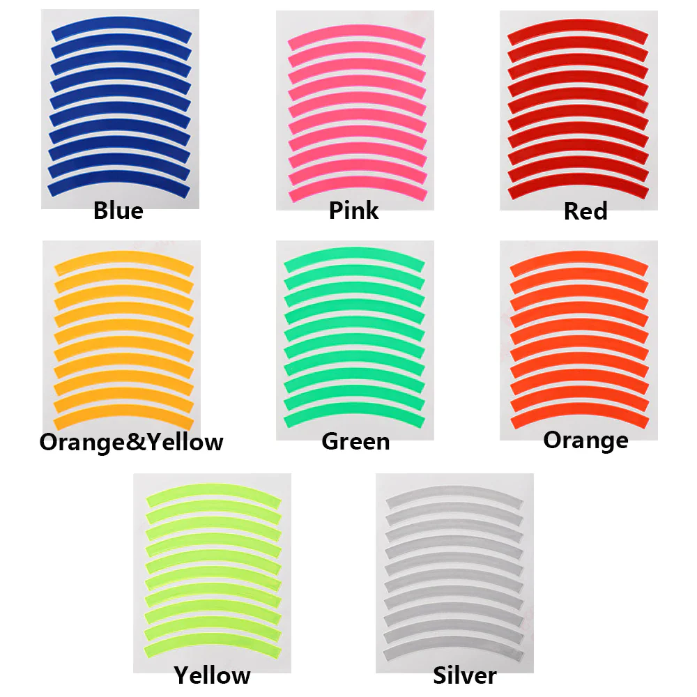 Reflective Tire Safety Stickers for Escooter Bicycle Reflective Sticker Wheel Accessories - Image 11