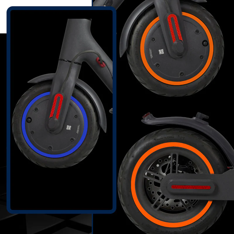 Reflective Tire Safety Stickers for Escooter Bicycle Reflective Sticker Wheel Accessories - Image 2