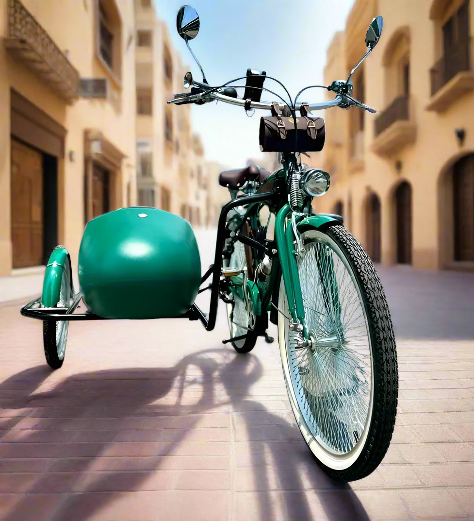 Vintage Retro Alloy Side Tricycle - Image 10