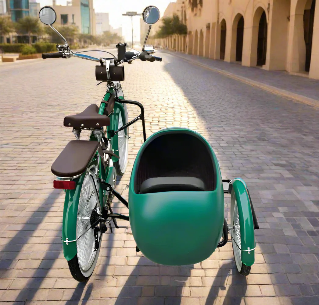 Vintage Retro Alloy Side Tricycle - Image 11