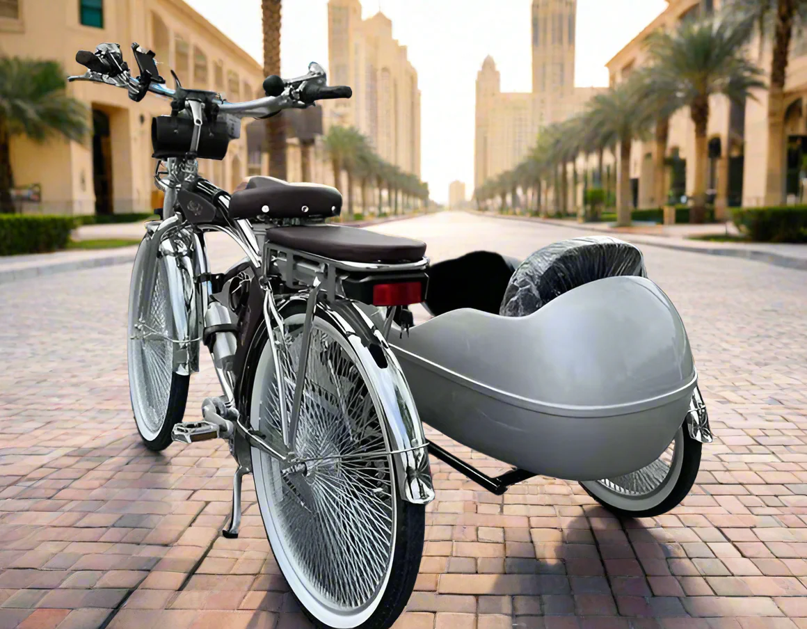 Vintage Retro Alloy Side Tricycle - Image 17
