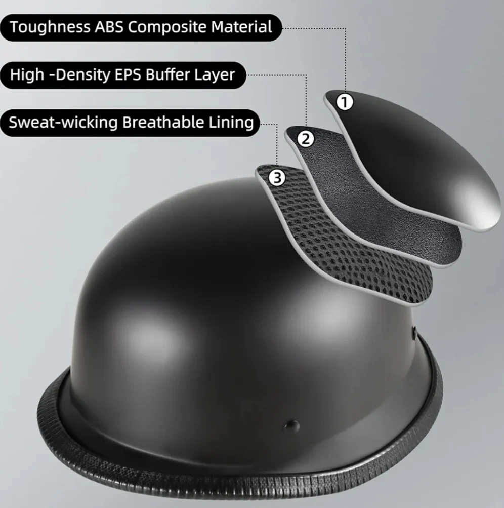 Retro German Style Bike Helmet - Image 4