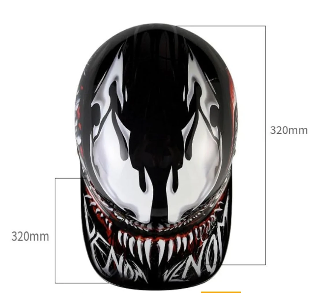 Retro Style Baseball Cap Half Helmet - Image 5