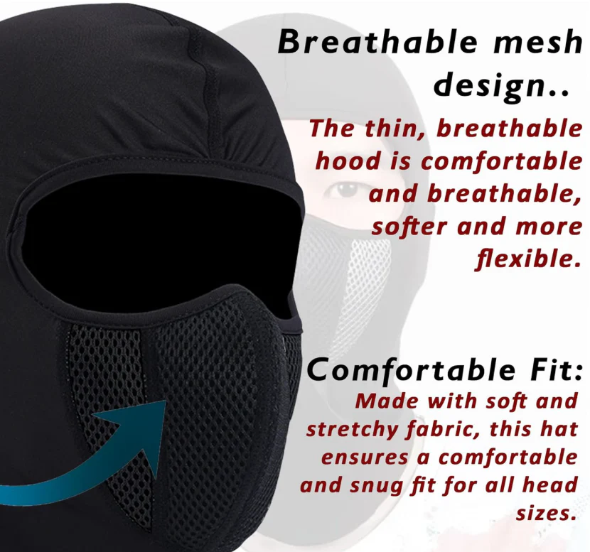 Riders M1 Filter Mask – Full Face Balaclava with Protection Filter - Image 6